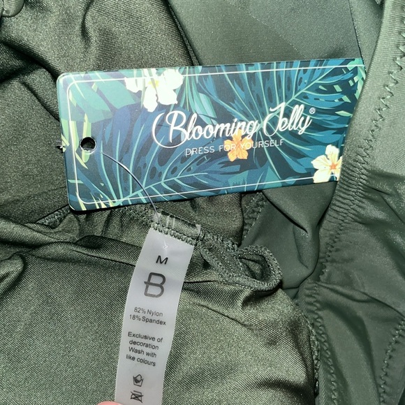 Blooming Jelly Women's One Piece SwimsuitV Neck Tummy Control Slimming - Picture 6 of 6